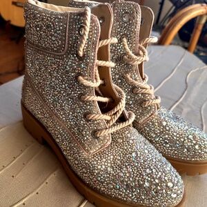 Betsey Johnson bedazzled boots